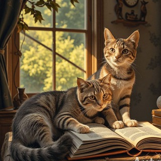 Книги и котики📚🐾